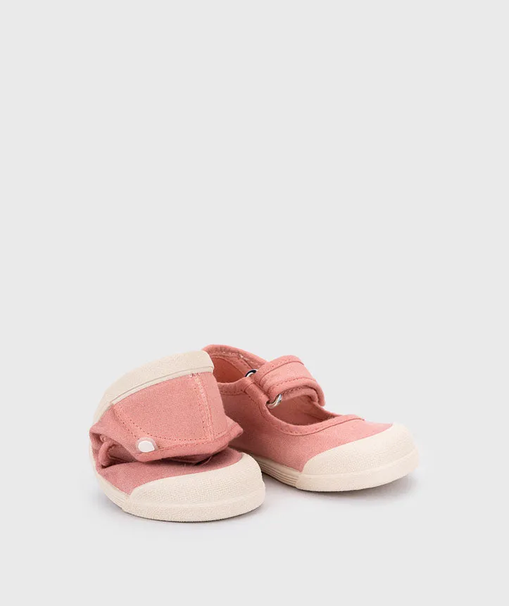 Pink canvas mary jane