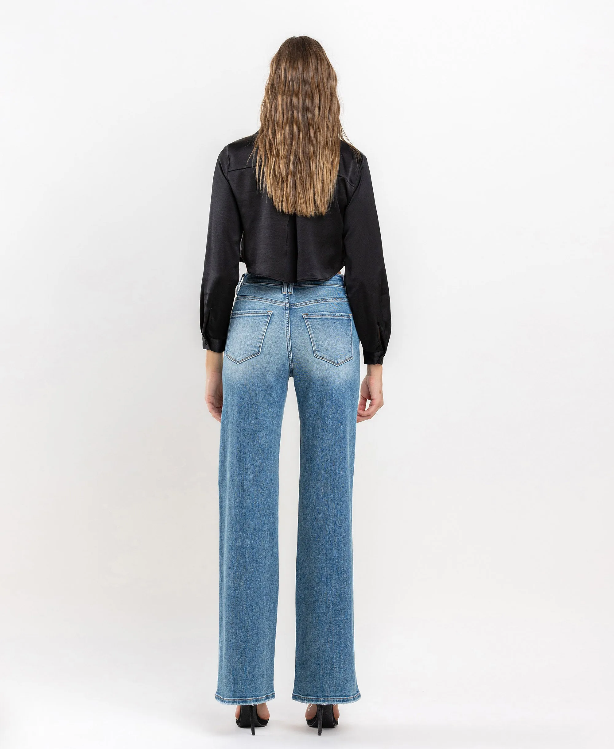 Righteously - High Rise Wide Leg Jeans