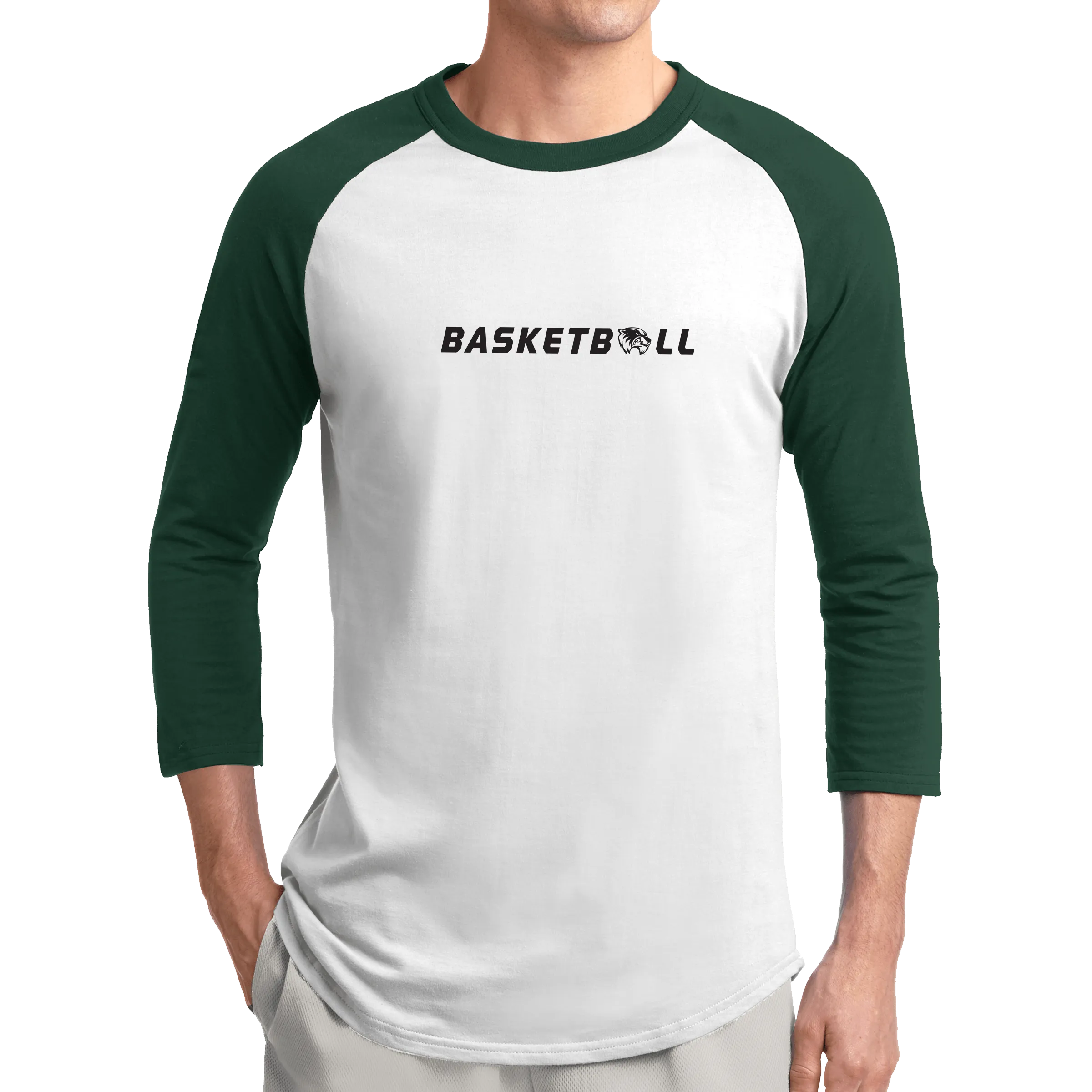 Sport-Tek Colorblock Raglan Jersey- Basketball Head