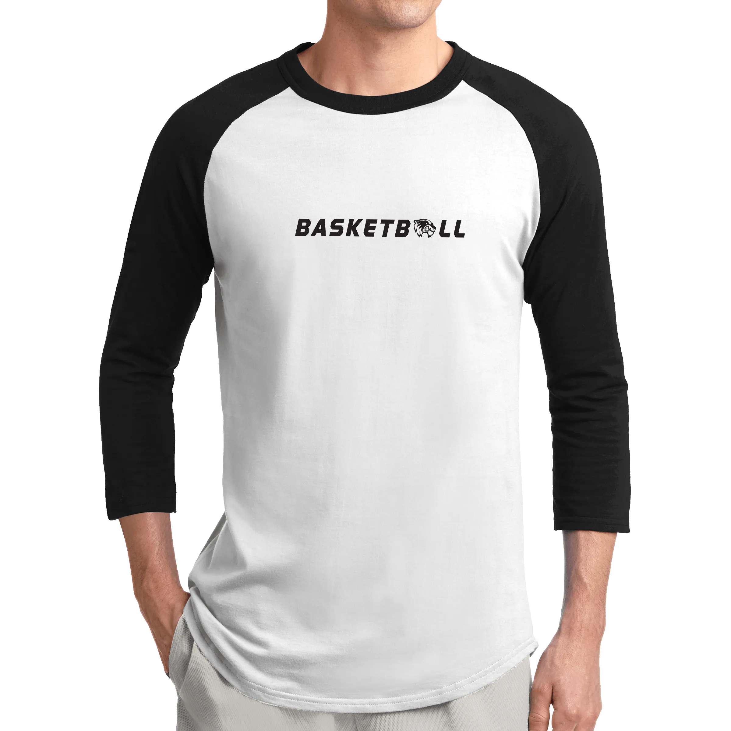 Sport-Tek Colorblock Raglan Jersey- Basketball Head
