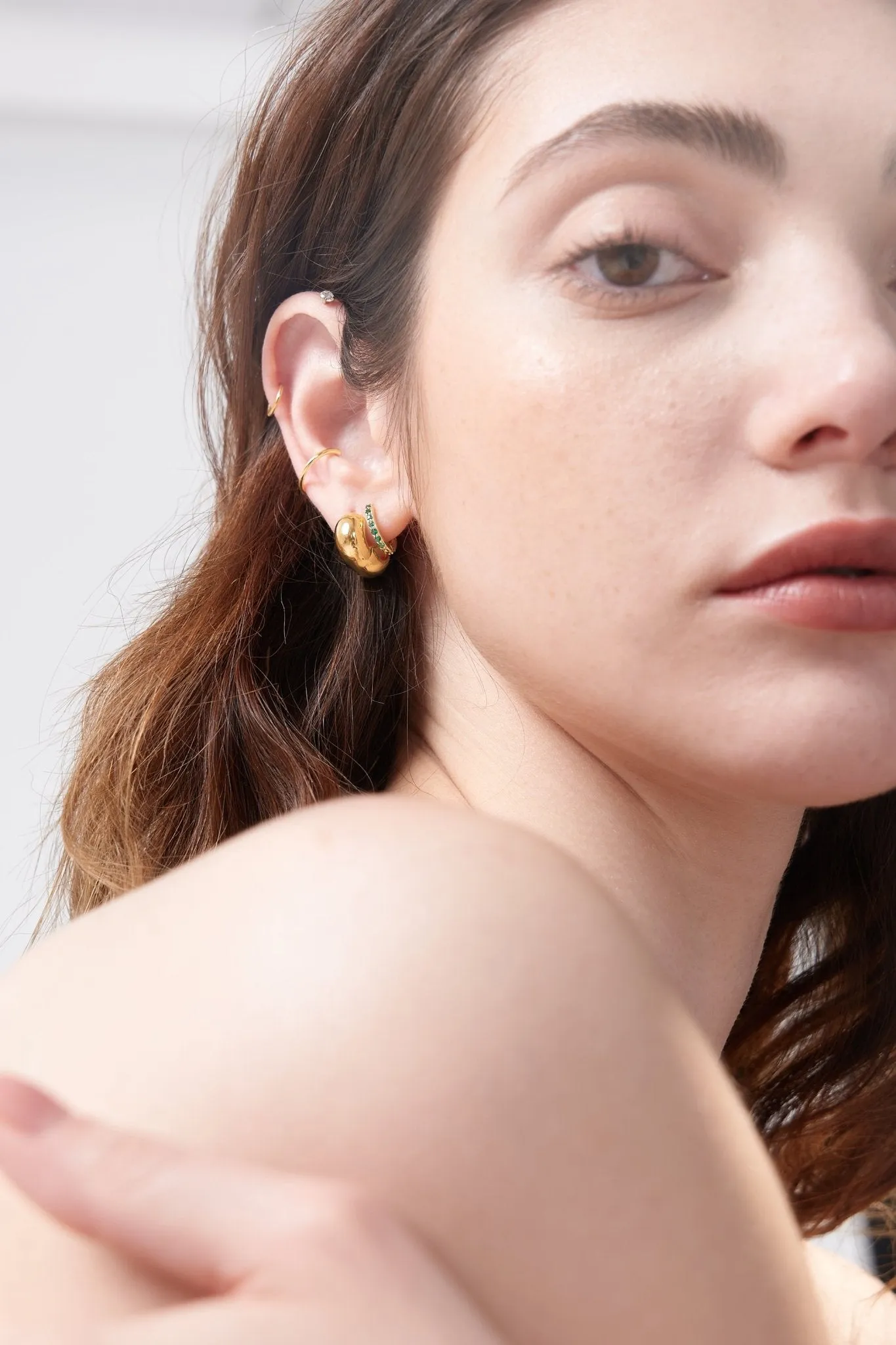 Titanium CZ Flat Back Stud (Single)