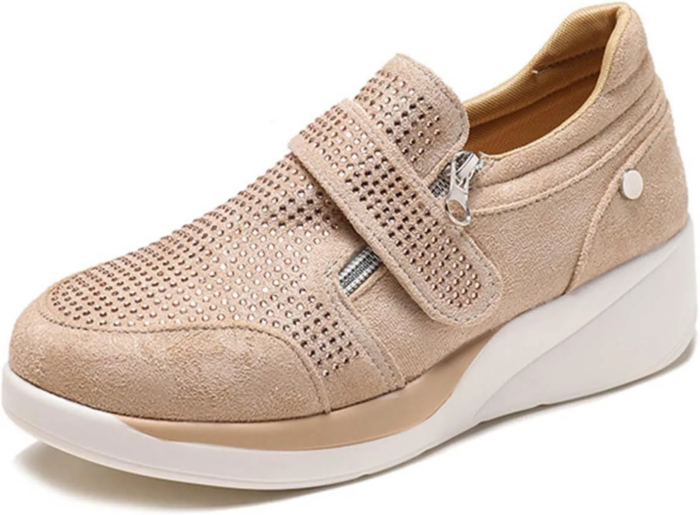 Women Walking Shoes with Arch Support Orthopedic Shoes for Women Comfortable Running Shoes Breathable Mesh Womens Slip On Sneakers Tennis Shoes Lightweight Casual Air Cushion Sneakers