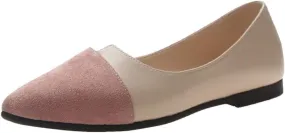 Women's Flats Classic Pointed Toe Ballet Flats Casual Comfort Slip On Flats Shoes Versatile Dress Shoes for Women
